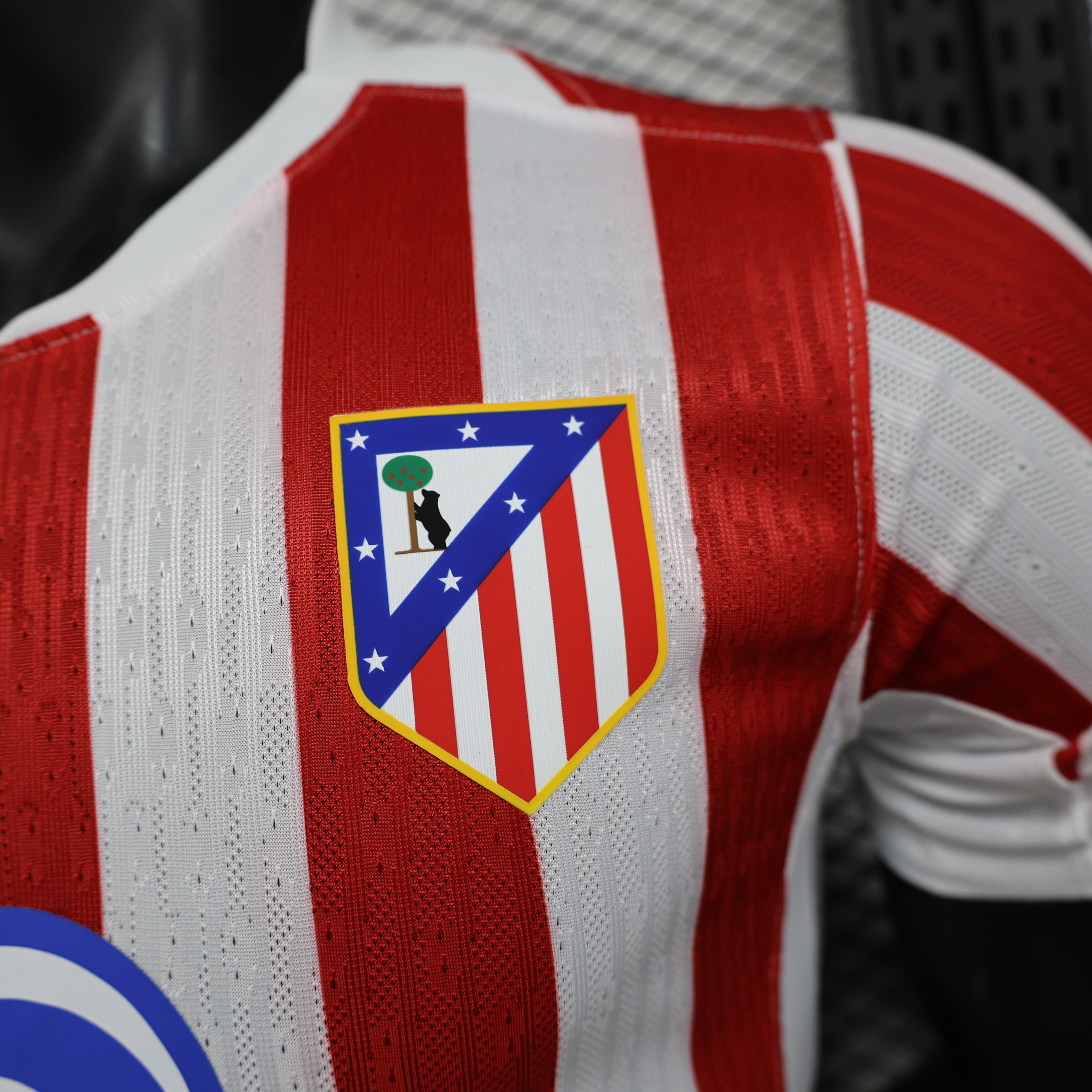 2025-2026 Atletico Madrid Home Soccer Quick-Dry Short Sleeve Jersey (player-version)