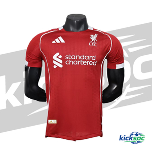 Liverpool 25-26 season home player version short jersey red