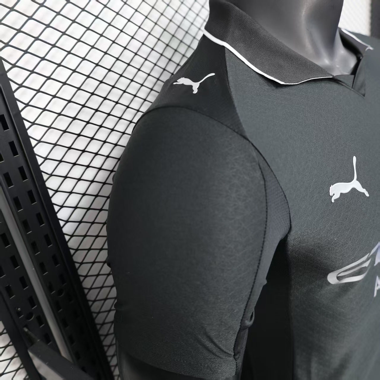 2025-2026 Manchester City away short sleeve T-shirt black jersey (player-version)