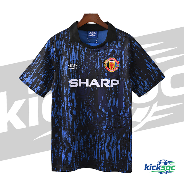 1993 Manchester United Away Short Sleeve Retro Jersey ( Fan ) 