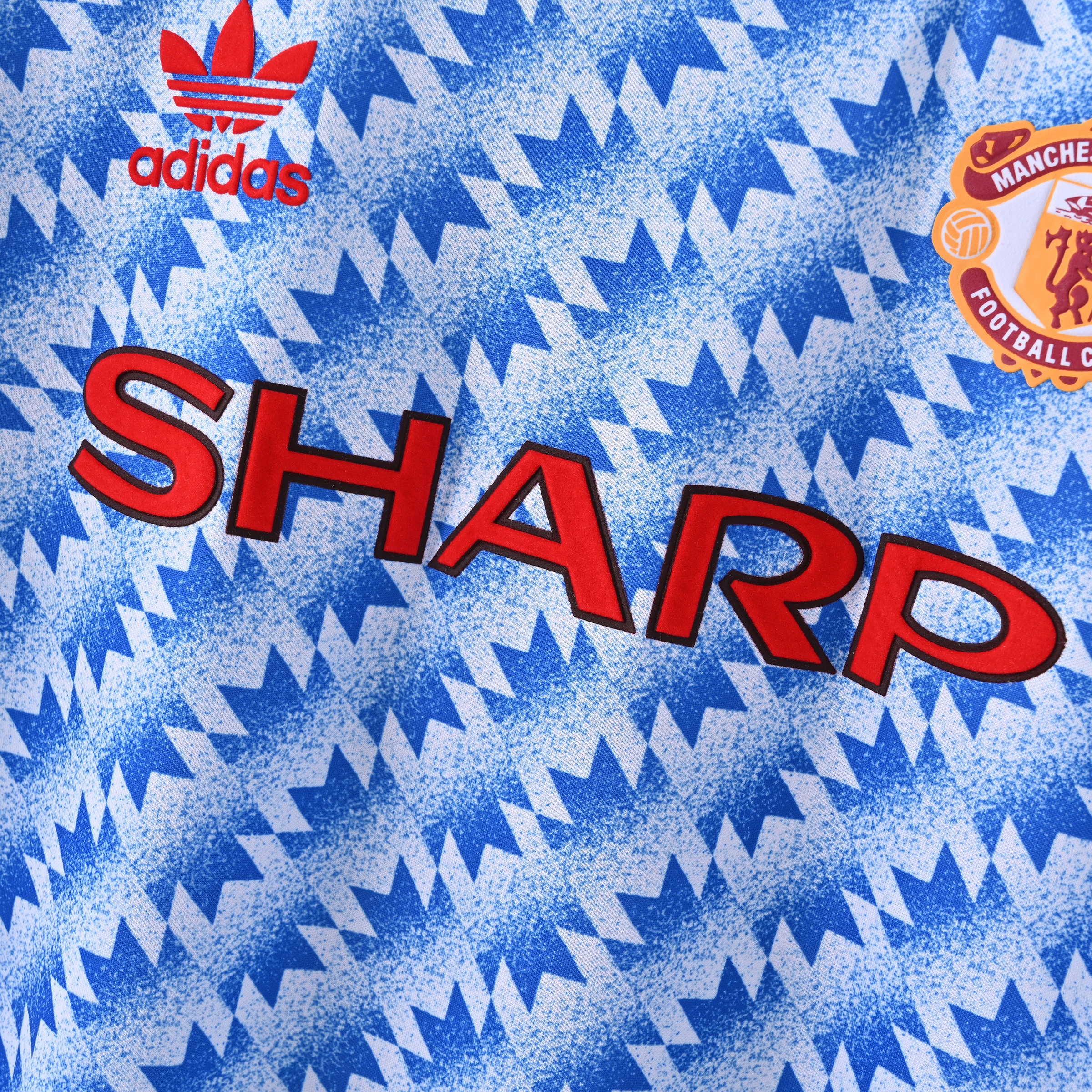 1990/1992 Manchester United Away Short-Sleeve Retro Blue Jersey ( Fan ) 