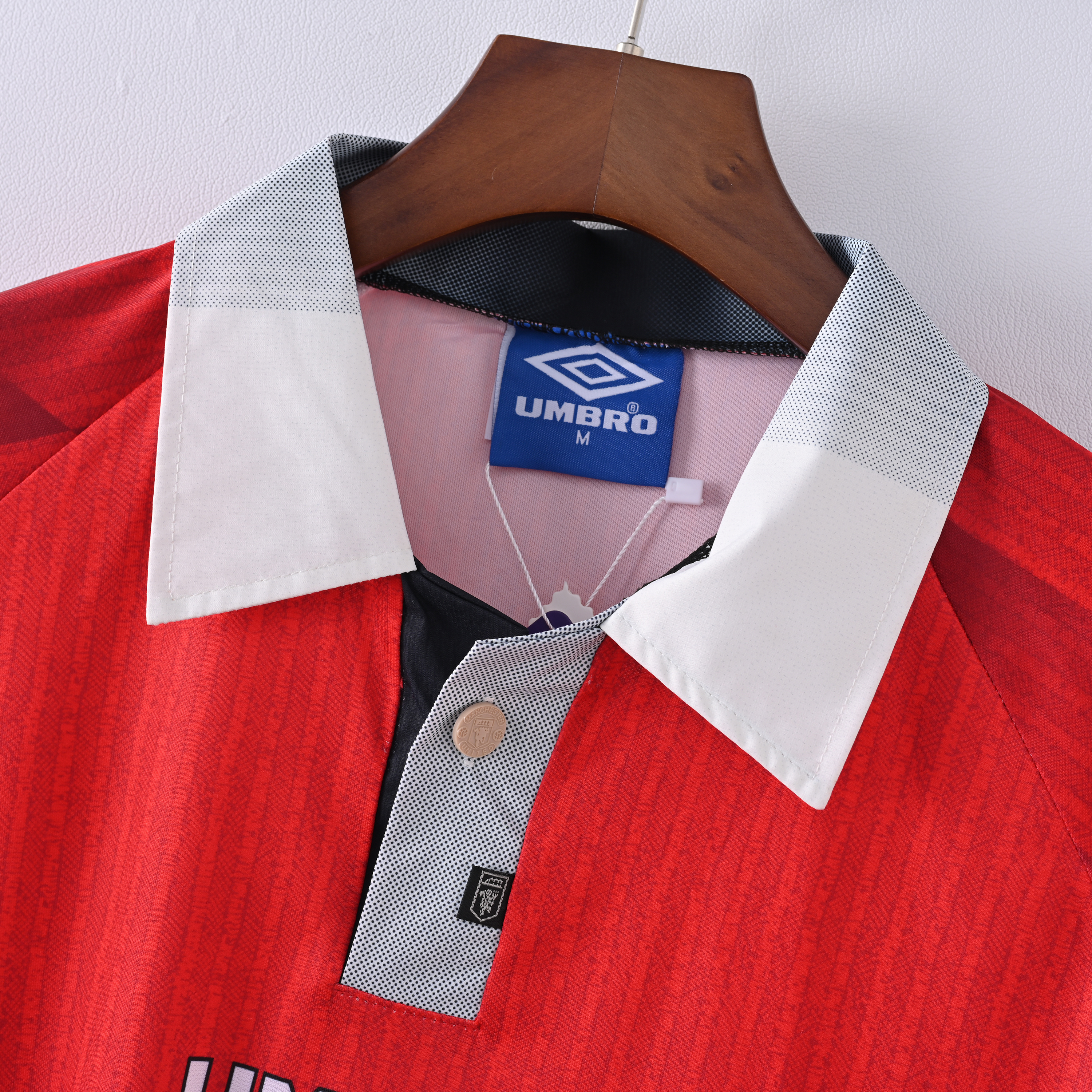 1996/1997 Manchester United Home Short-Sleeve Retro Red Shirt ( Fan ) 