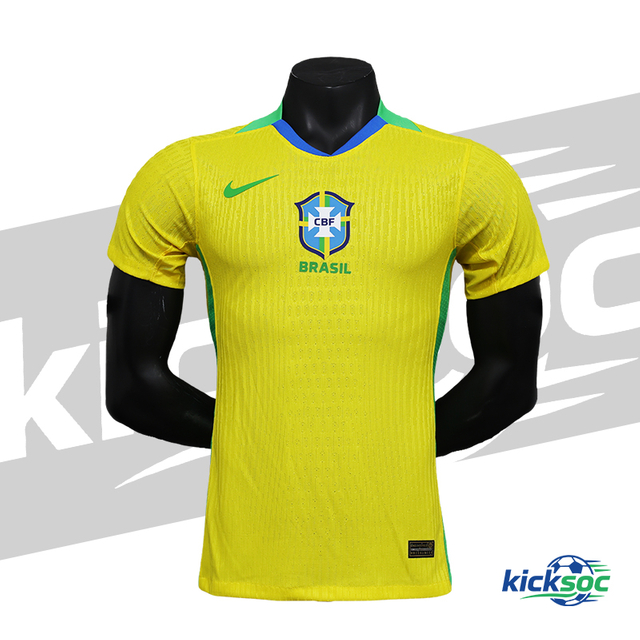 2025-2026 National Team Brazil Home Short-Sleeve Soccer Jersey ( Player ) 