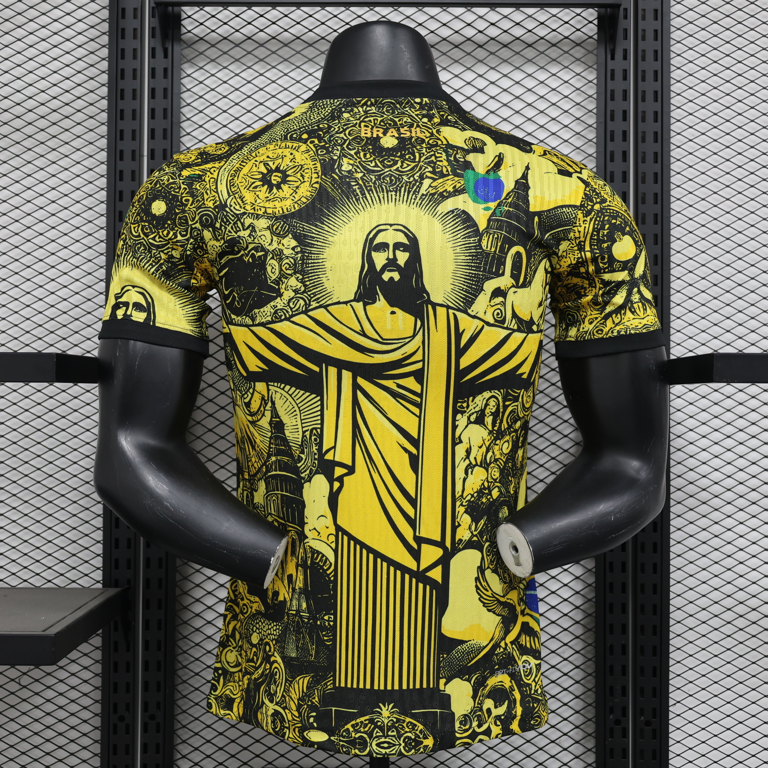 2025-2026 Brazil Short-Sleeve Football Jersey Jesus Golden Edition ( Player ) 