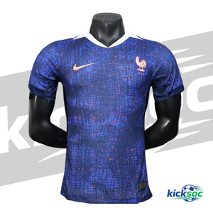 2025-2026 France Home Short-Sleeve Soccer Jersey ( Player ) 