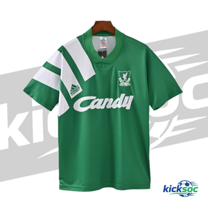 1991-1992 Liverpool Away Short-Sleeve Football Jersey Retro Version (Fan)