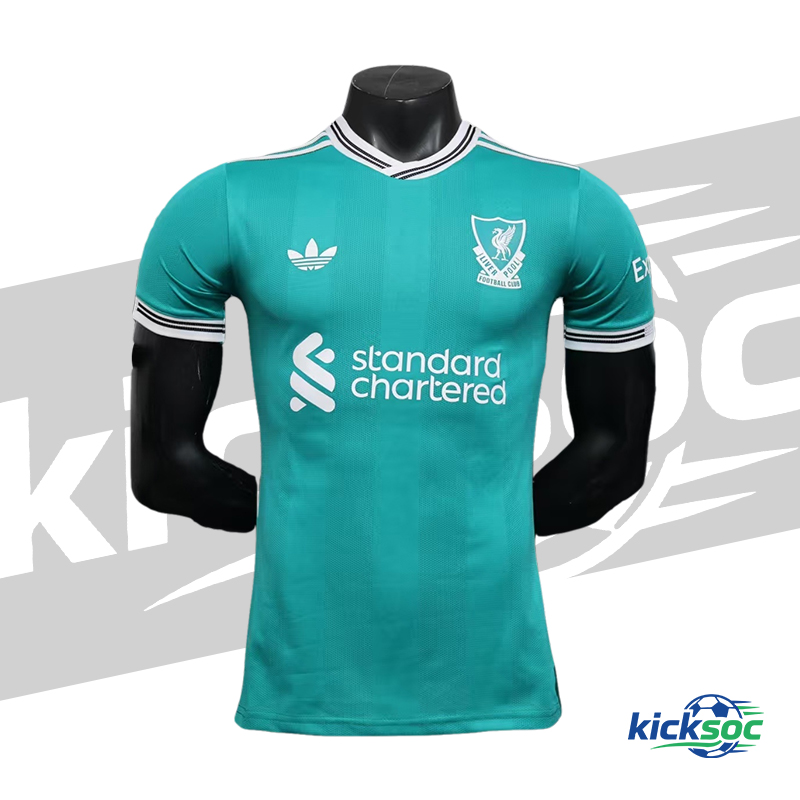 2025-2026 Liverpool season away green short-sleeve jersey (player-version)