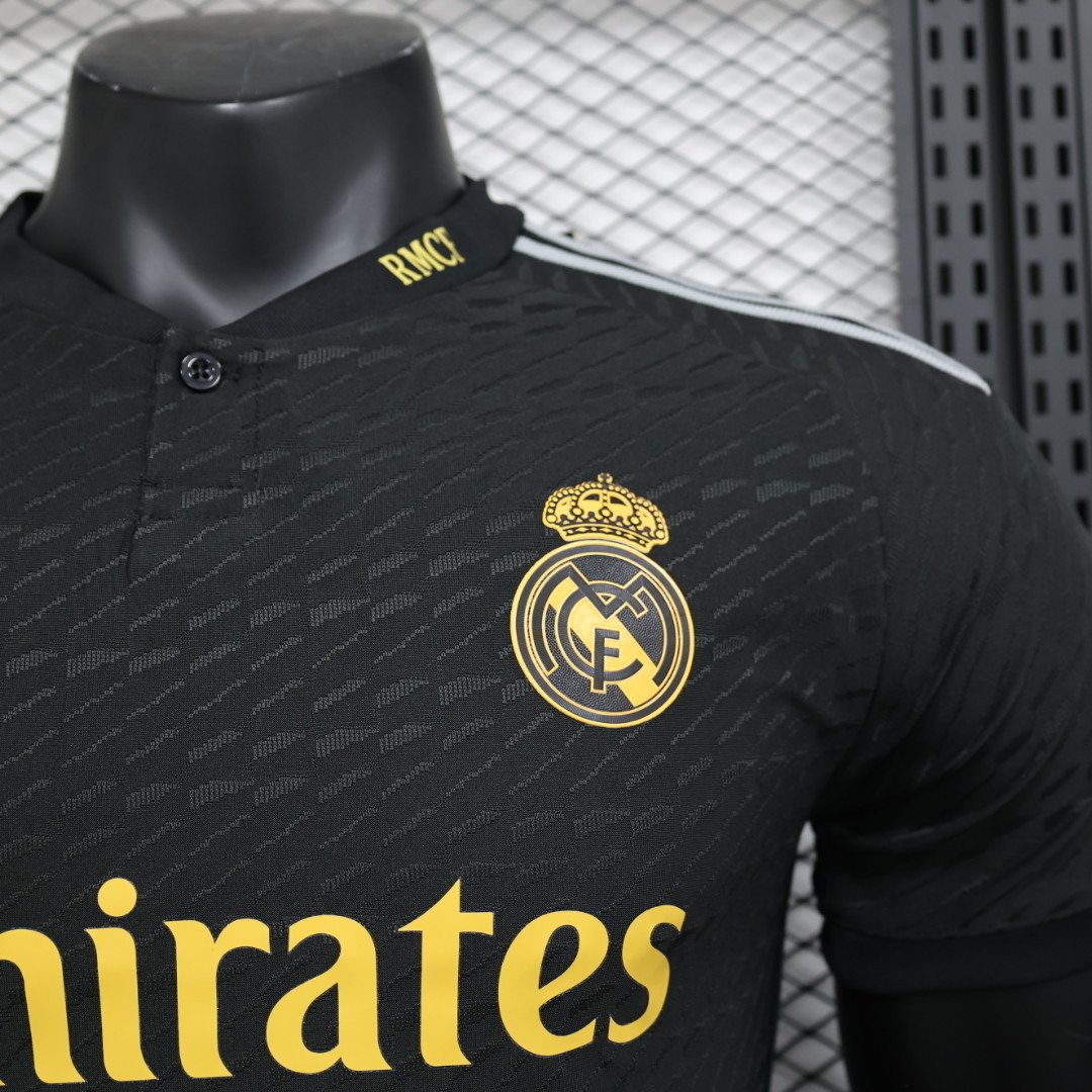 2023-2024 Real Madrid Second Away Black Short-Sleeve Jersey ( Player )