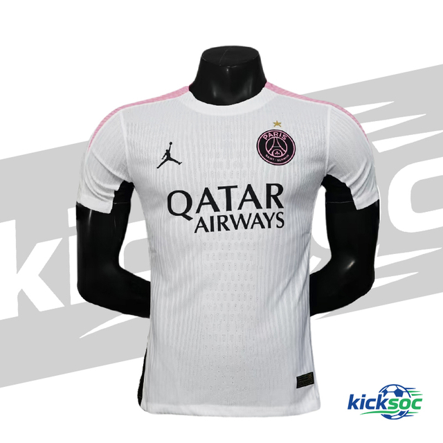 2024/2025 Paris Saint-Germain Quick-Dry Away White Short-Sleeve Jersey (Player) 