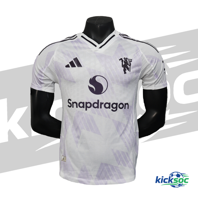 Manchester United 25-26 away white quick-dry short-sleeve jersey【player-edition】