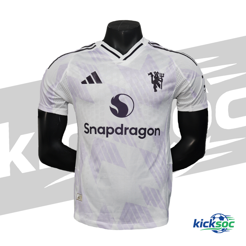 Manchester United 25-26 away white quick-dry short-sleeve jersey【player-edition】