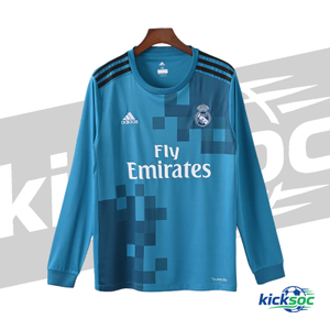 2017/2018 Real Madrid Second Away Long-Sleeve Jersey ( Fan ) 