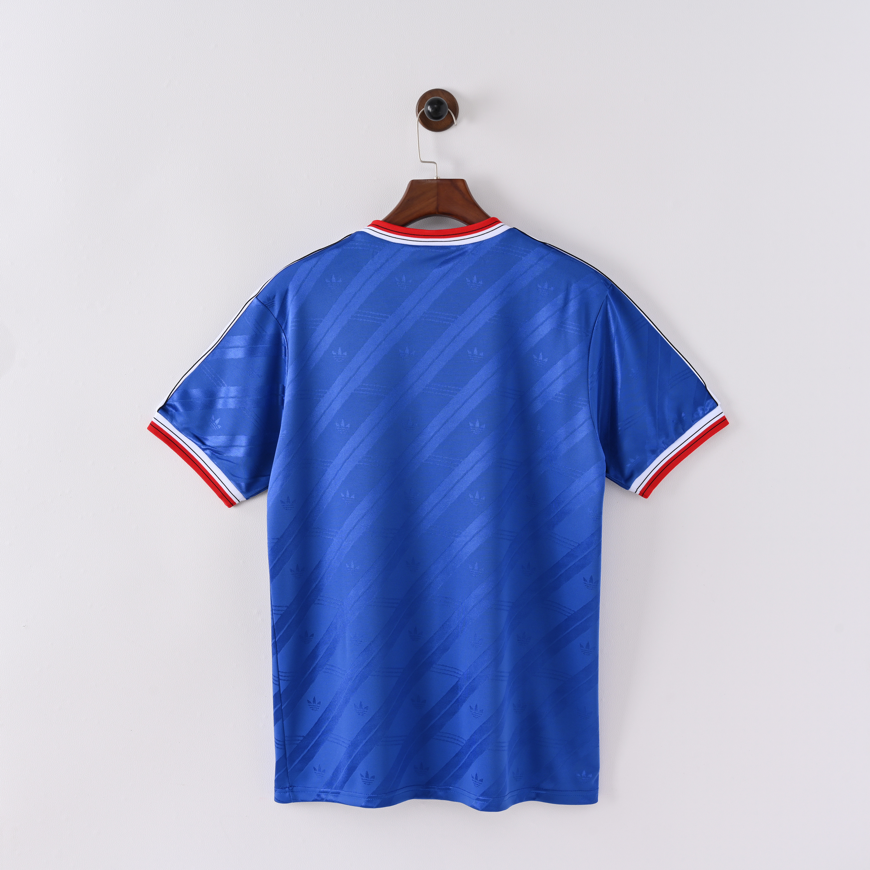 1986 Manchester United Away Short-Sleeve Retro Blue Jersey ( Fan ) 