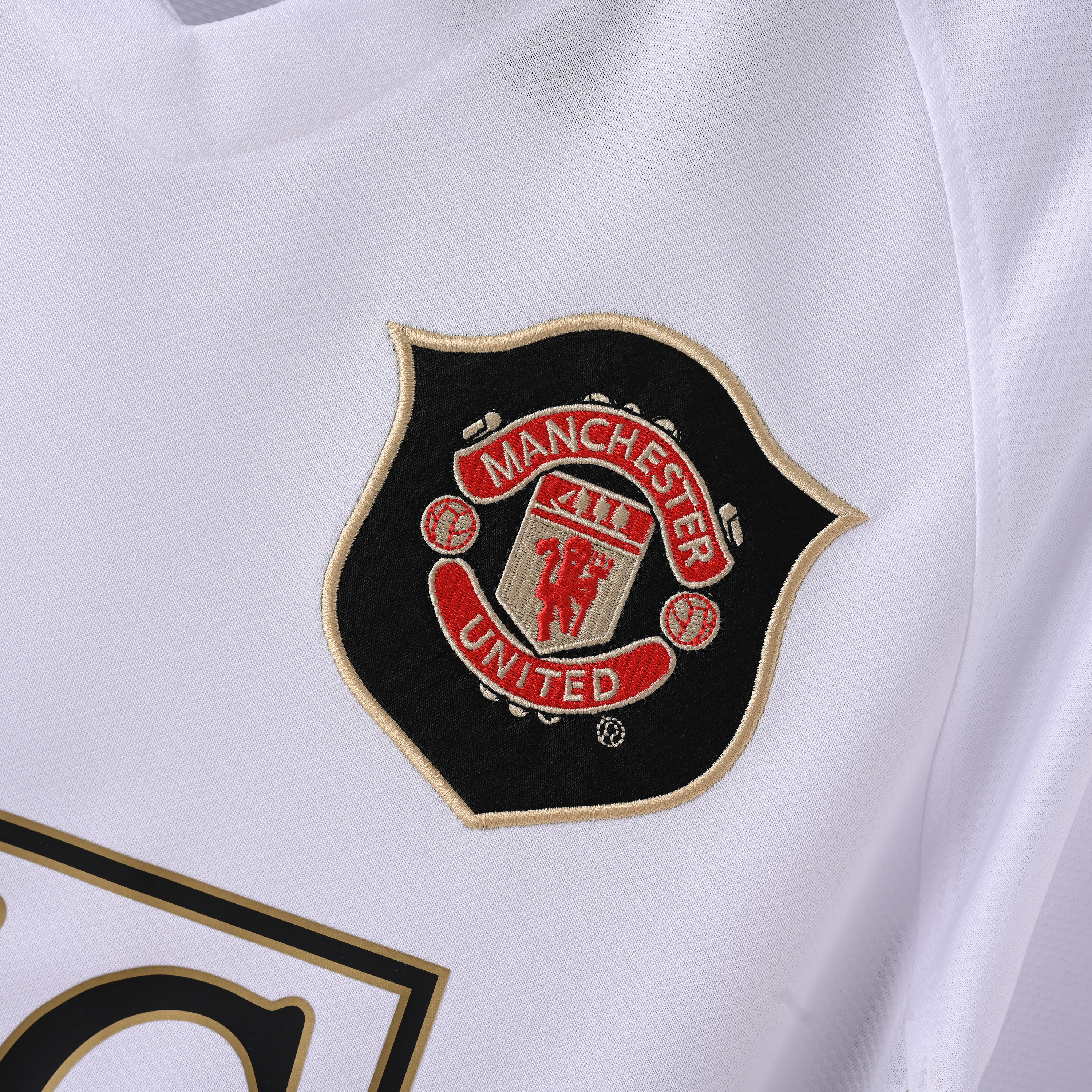 2006/2007 Manchester United Away Retro White Short-Sleeve Jersey ( Fan ) 