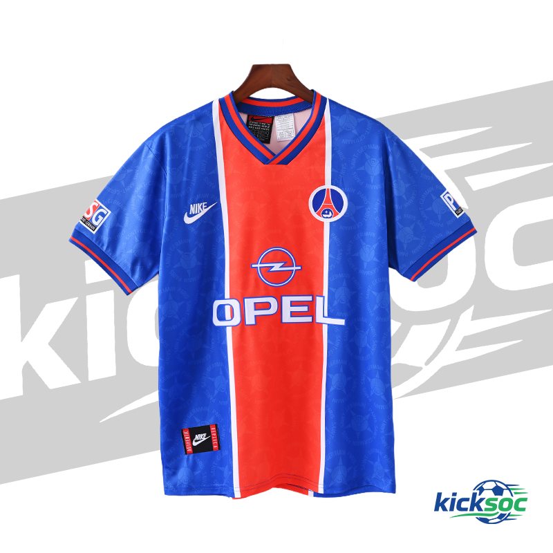 1995-1996 Paris Saint-Germain Home Retro Short-Sleeve Jersey ( Fan ) 