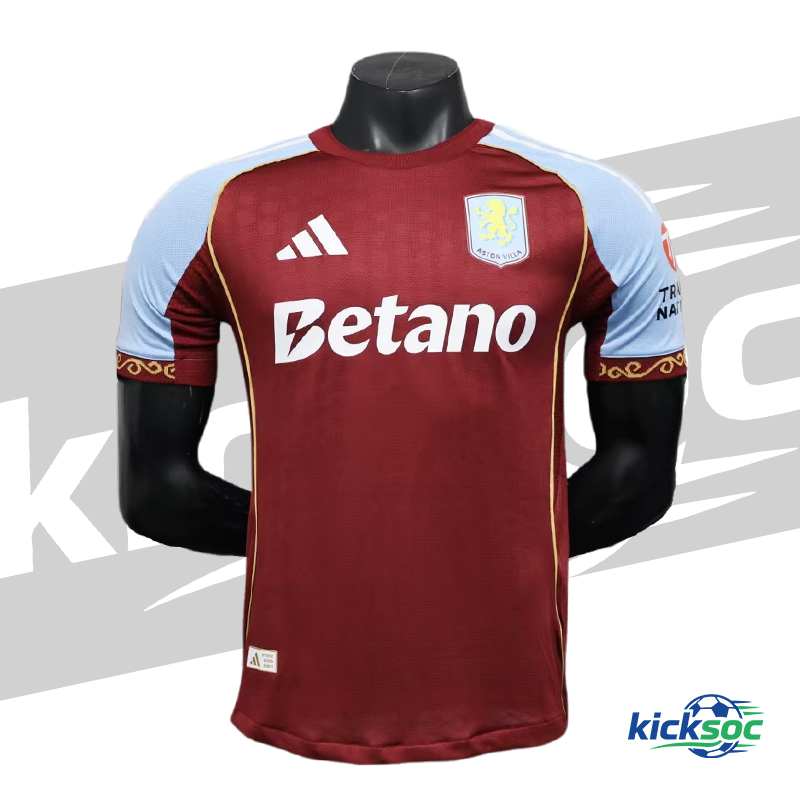 2025-2026 Aston Villa Home Short-Sleeve Jersey ( Player )