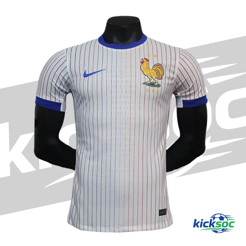 2024-2025 France Away Short-Sleeve Soccer Jersey ( Player )