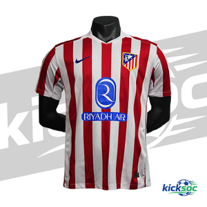 2025/2026 Atlético Madrid Home Short-Sleeve Jersey ( Fan )