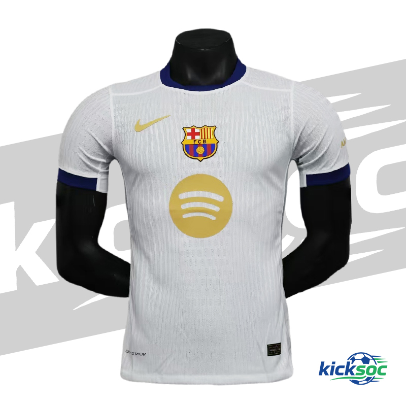 2025/2026 Barcelona White Short-Sleeve Jersey Special Edition ( Player )