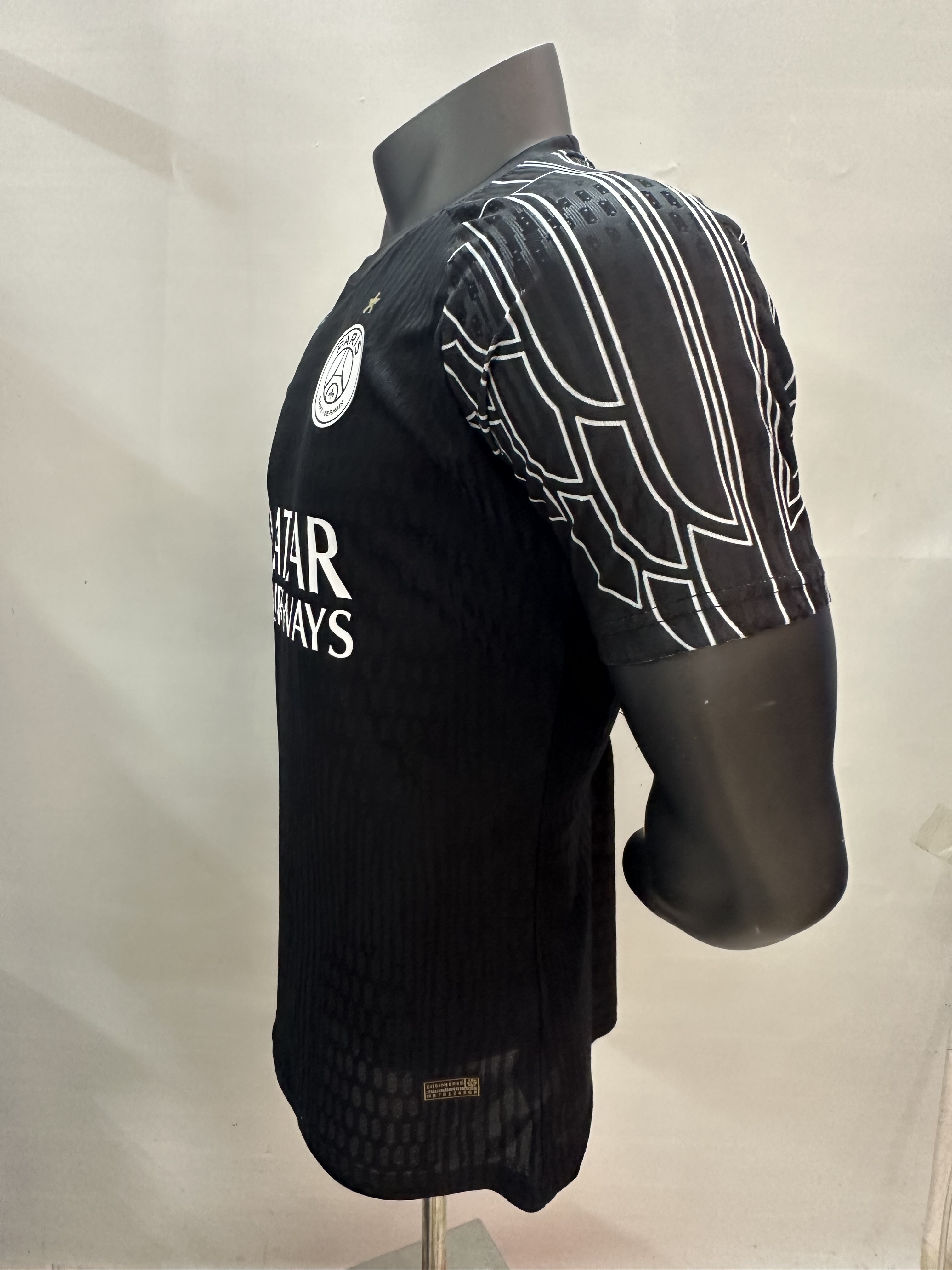 2025-2026 Paris Saint Germain Third Away Quick Dry Short Sleeve Jersey Black (player-version)