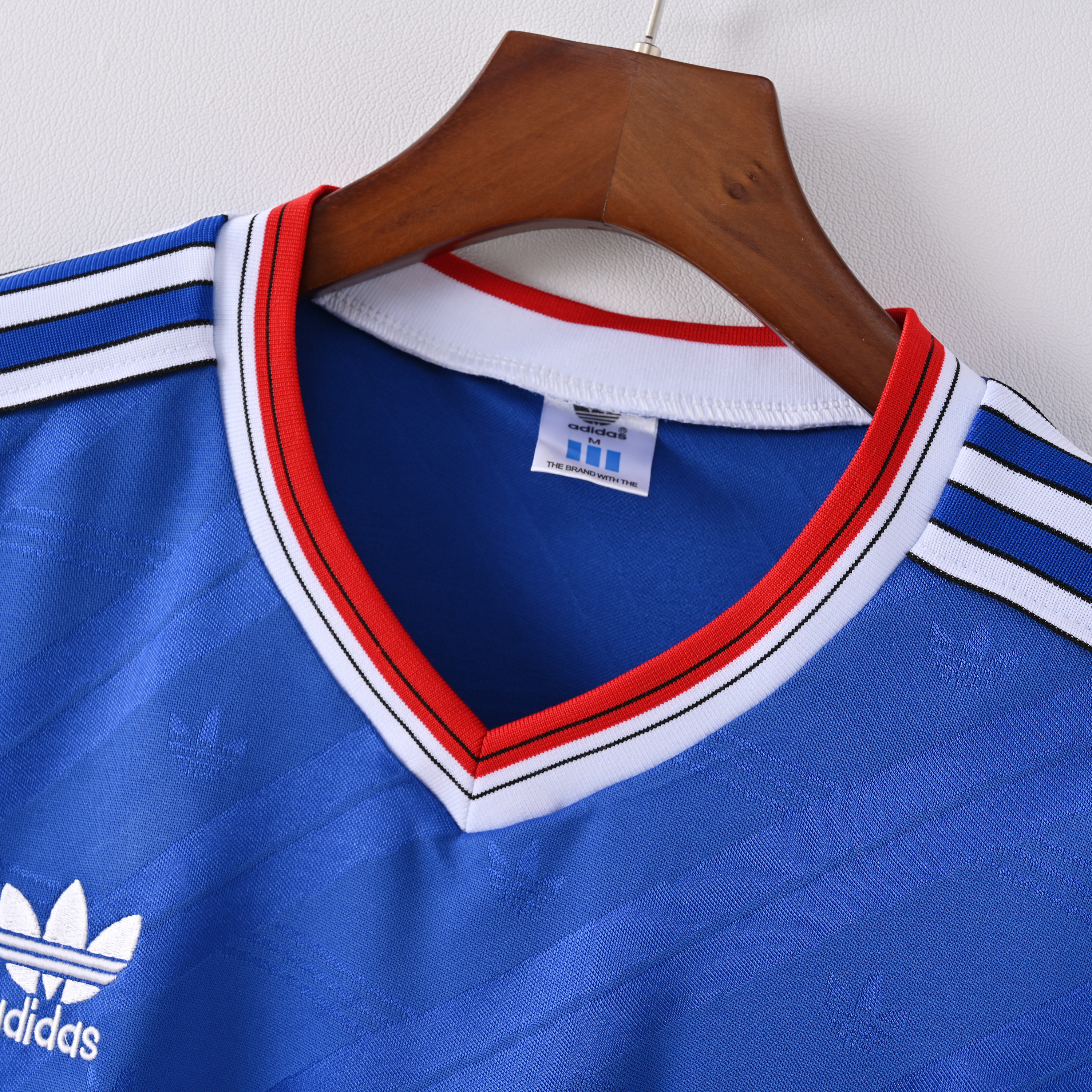1986 Manchester United Away Short-Sleeve Retro Blue Jersey ( Fan ) 
