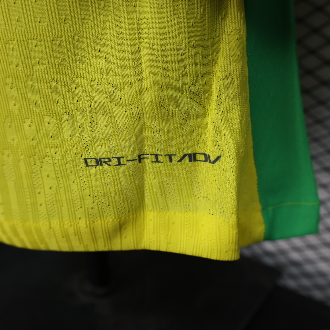 2025-2026 Brazil Home Long-Sleeve Soccer Jersey ( Player ) 