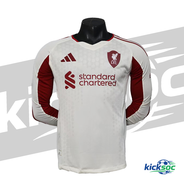 2025-2026 Liverpool Away Long-Sleeve Soccer Jersey (Player)