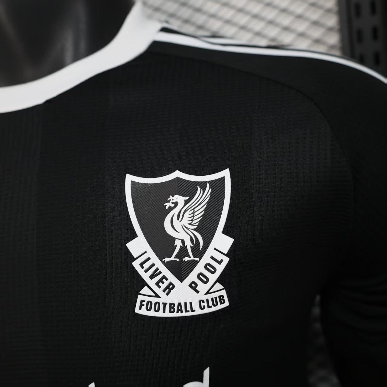 2024-2025 Liverpool Away Black Long-Sleeve Soccer Jersey (Player) 