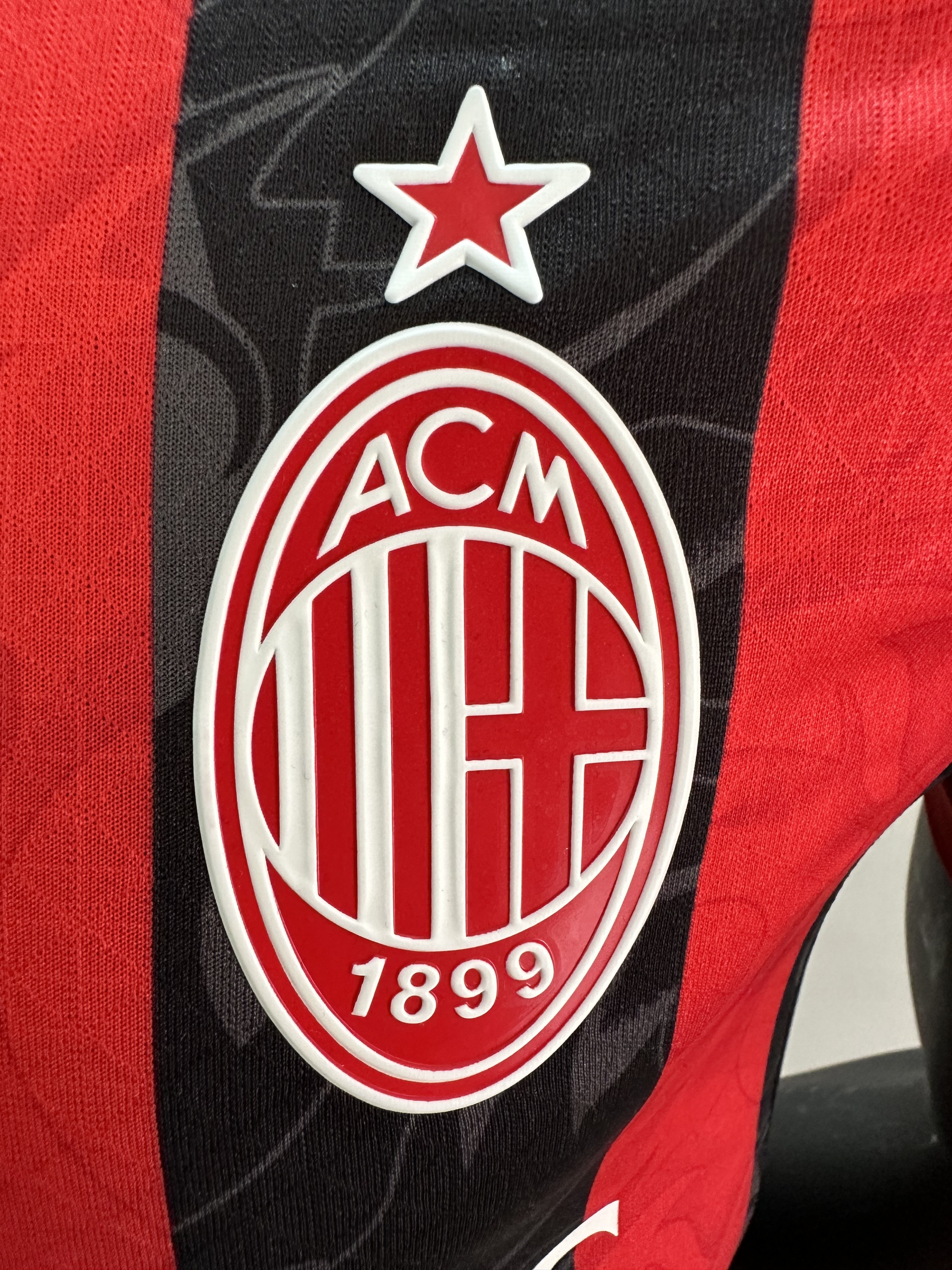 2025-2026 AC Milan Home Quick-Dry Short Sleeve Soccer Jersey (player-version)