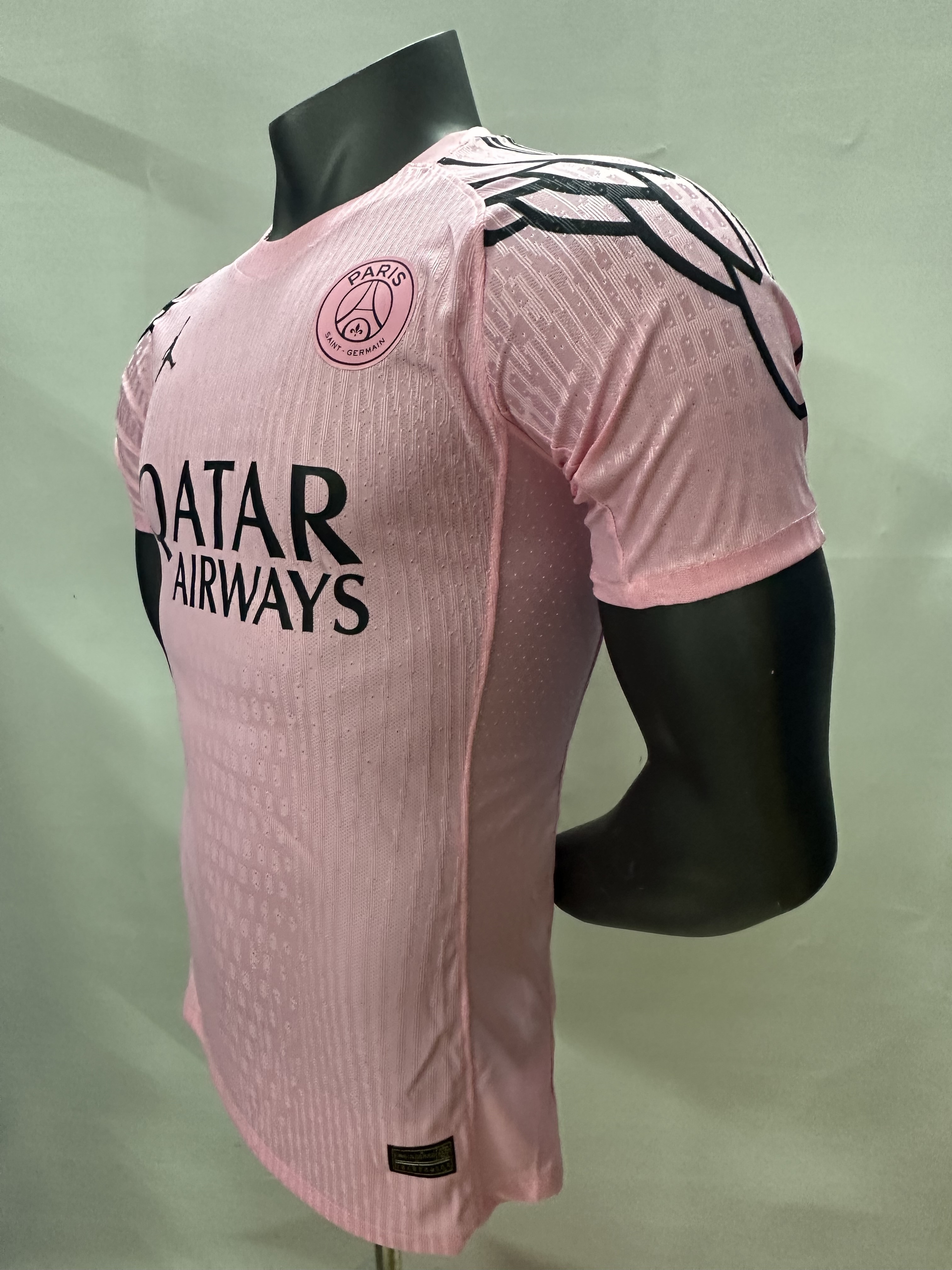 2025-2026 Paris Saint Germain Third Away Quick Dry Short Sleeve Jersey Pink (player-version)