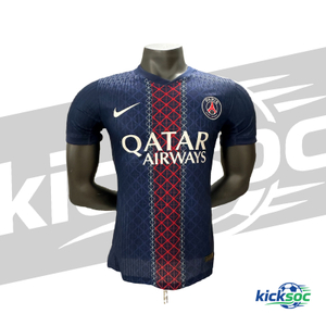 Paris-Saint-Germain-(2025-2026)-Home-Quick-Dry-Short-Sleeve-Jersey【player-version】