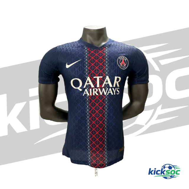 Paris-Saint-Germain-(2025-2026)-Home-Quick-Dry-Short-Sleeve-Jersey【player-version】