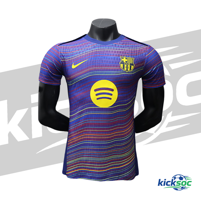 2025/2026 Barcelona pre-match Short Sleeve Football Jersey ( player )