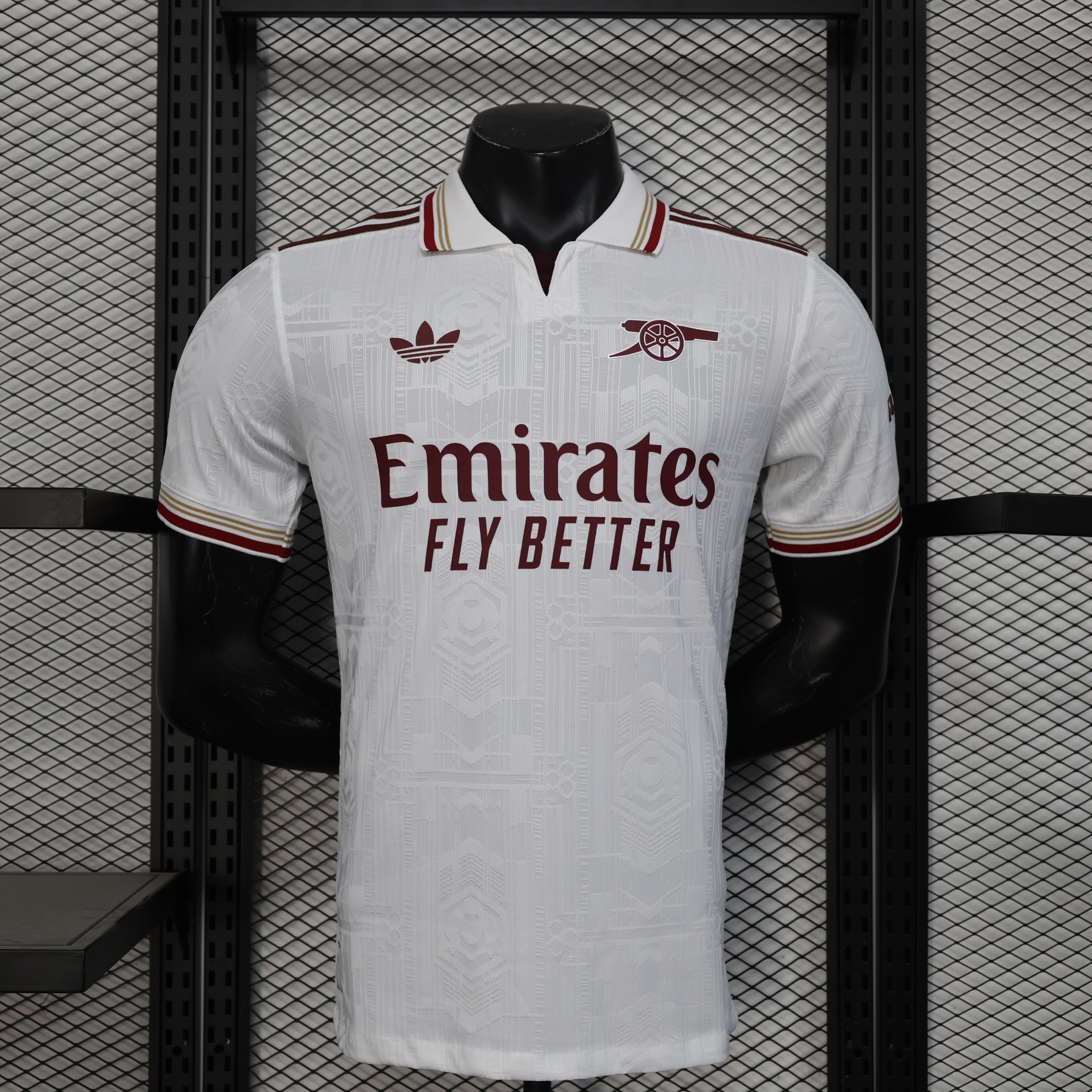 2025-2026 Arsenal season away short sleeve jersey white (player-version)