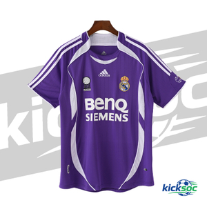 2006/2007 Real Madrid Second Away Purple Short-Sleeve Jersey ( Fan ) 