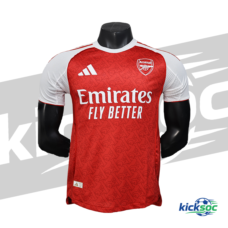 2025-2026 Arsenal season home short sleeve shirt red (player-version)