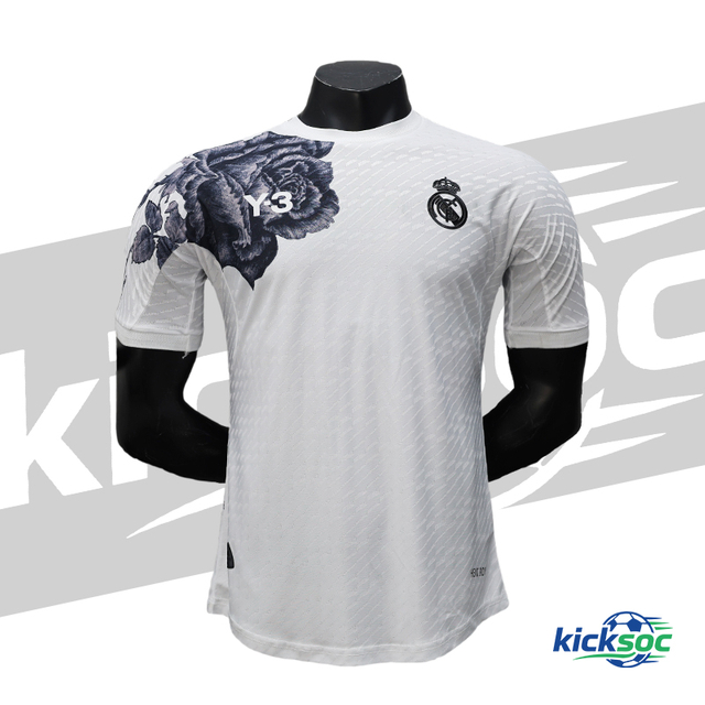 2024/2025 Real Madrid Y3 White Collaboration Short Sleeve Jersey ( Player )