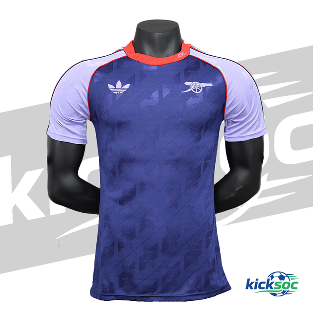 2024-2025 Arsenal Pre-Match Retro Short-Sleeve Football Jersey (Player) 