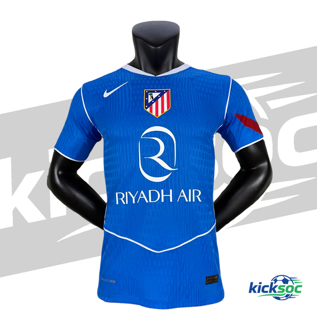 2025-2026 Atletico Madrid Second Away Short-Sleeve Soccer Jersey ( Player )