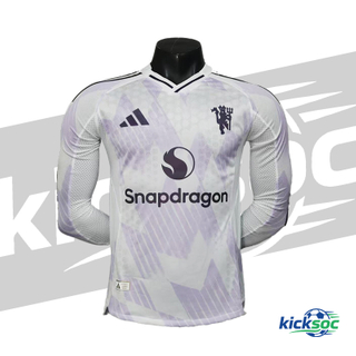 2025-2026 Manchester United away quick-dry long sleeve football jersey (player-version) 