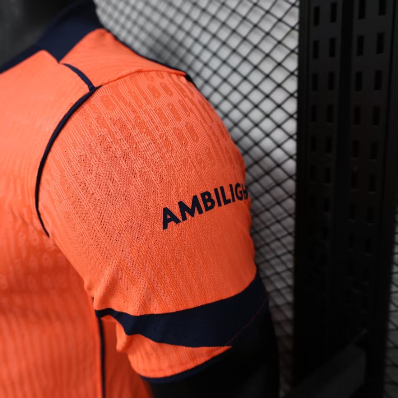 2025/2026 Barcelona Second Away Quick Dry Short Sleeve Soccer Jersey Orange ( player )