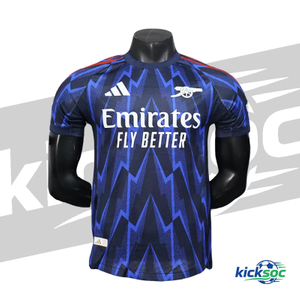 Arsenal 25-26 season away short-sleeve jersey blue -【player-version】