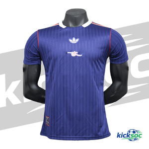2025-2026 Arsenal Retro Commemorative Navy Short-Sleeve Soccer Jersey (Player) 