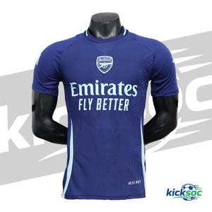 2025-2026 Arsenal Training Jersey Royal Blue Short Sleeve Football Shirt (Player)