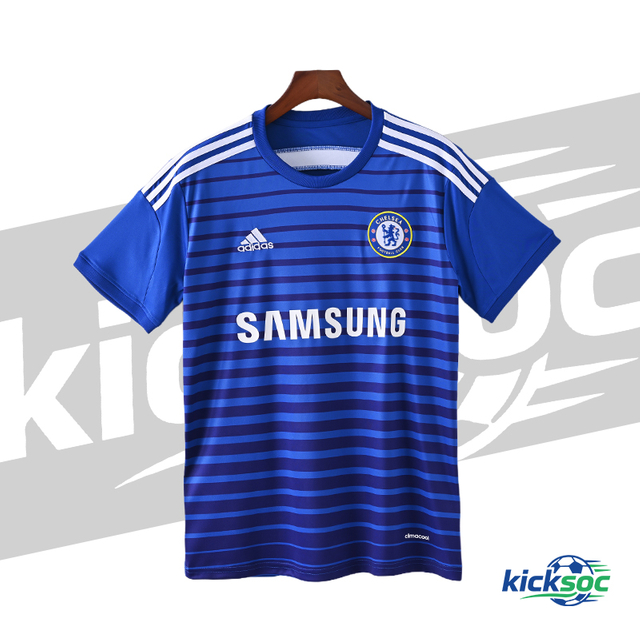 2014/2015 Chelsea Home Blue Short-Sleeved Retro Football Shirt ( Fan ) 