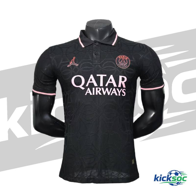2025/2026 Paris Saint-Germain Special Edition Quick-Dry Black POLO Short-Sleeve Jersey (Player) 