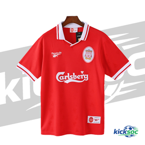1996-1997 Liverpool Home Short-Sleeve Football Jersey (Fan)