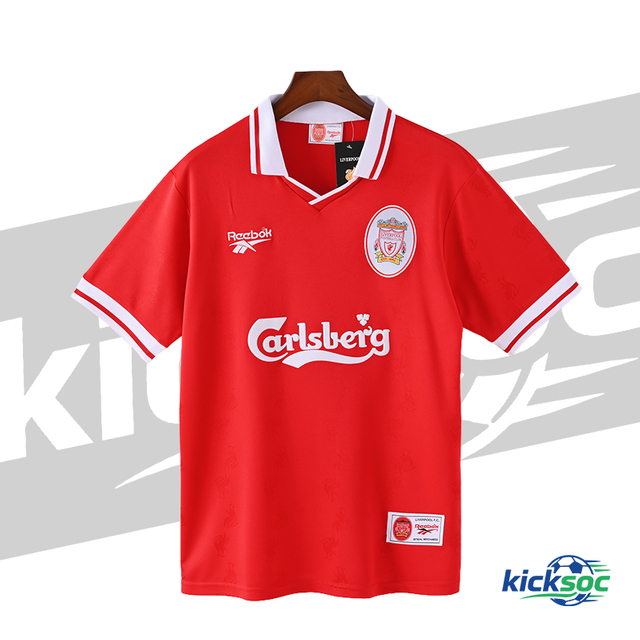 1996-1997 Liverpool Home Short-Sleeve Football Jersey (Fan)