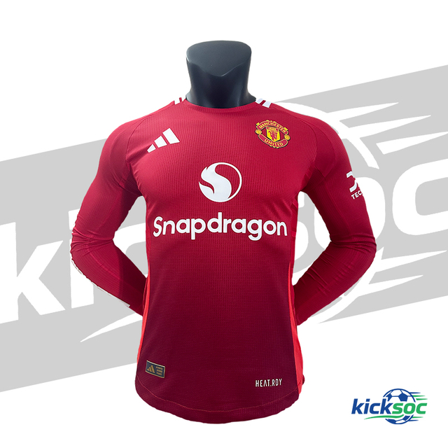 2024-2025 Manchester United home long sleeve jersey【player-edition】