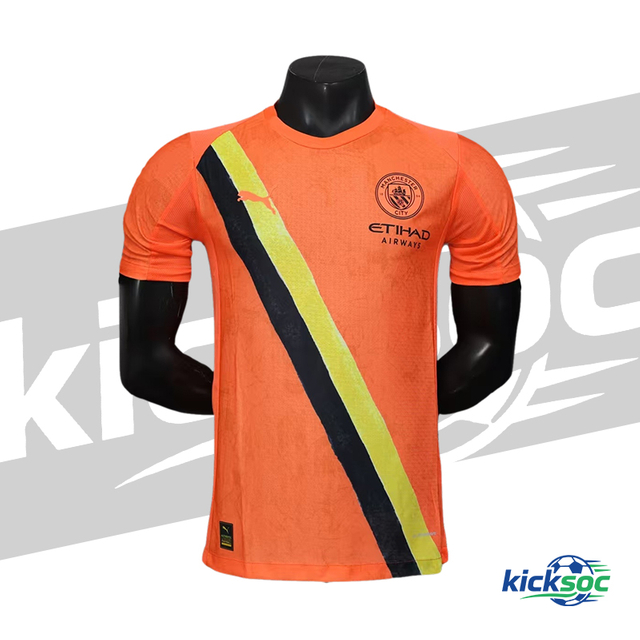 Manchester-City-SUPER-CITY-KID-collaboration-orange-jersey【player-version】